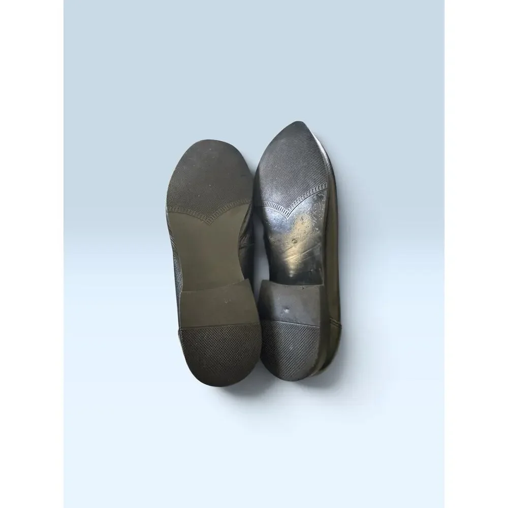 Alfani mens dress shoes size 9.5 black leather.